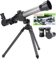 60mm HD Refractor Telescope Kids Beginners with Tripod Assorted