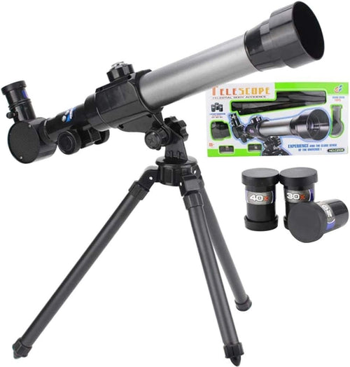60mm HD Refractor Telescope Kids Beginners with Tripod Assorted