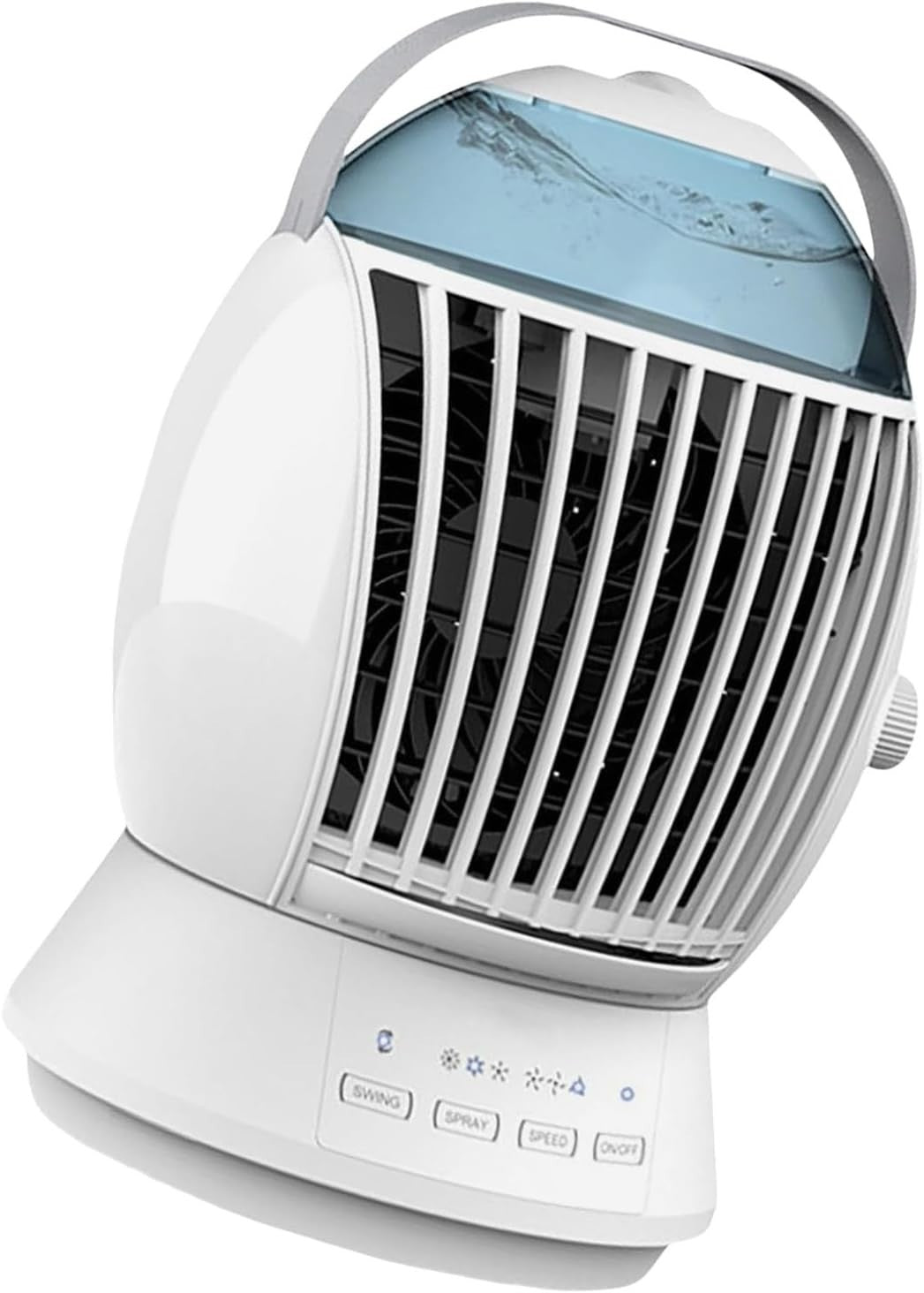 Portable 3-Speed Air Cooler Fan with Misting & Quiet Oscillation