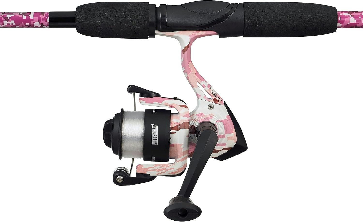 Pink Camo Spinning Rod & Reel Combo 2.1m Telescopic 7-20g
