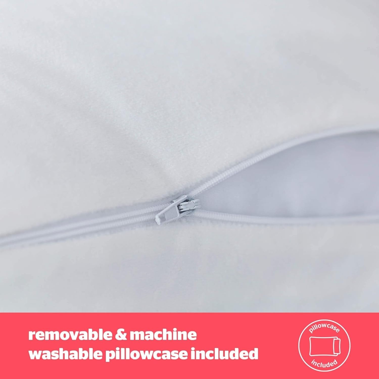 Pregnancy Pillow 2-in-1 Nursing Maternity Full Body Leg Support Washable