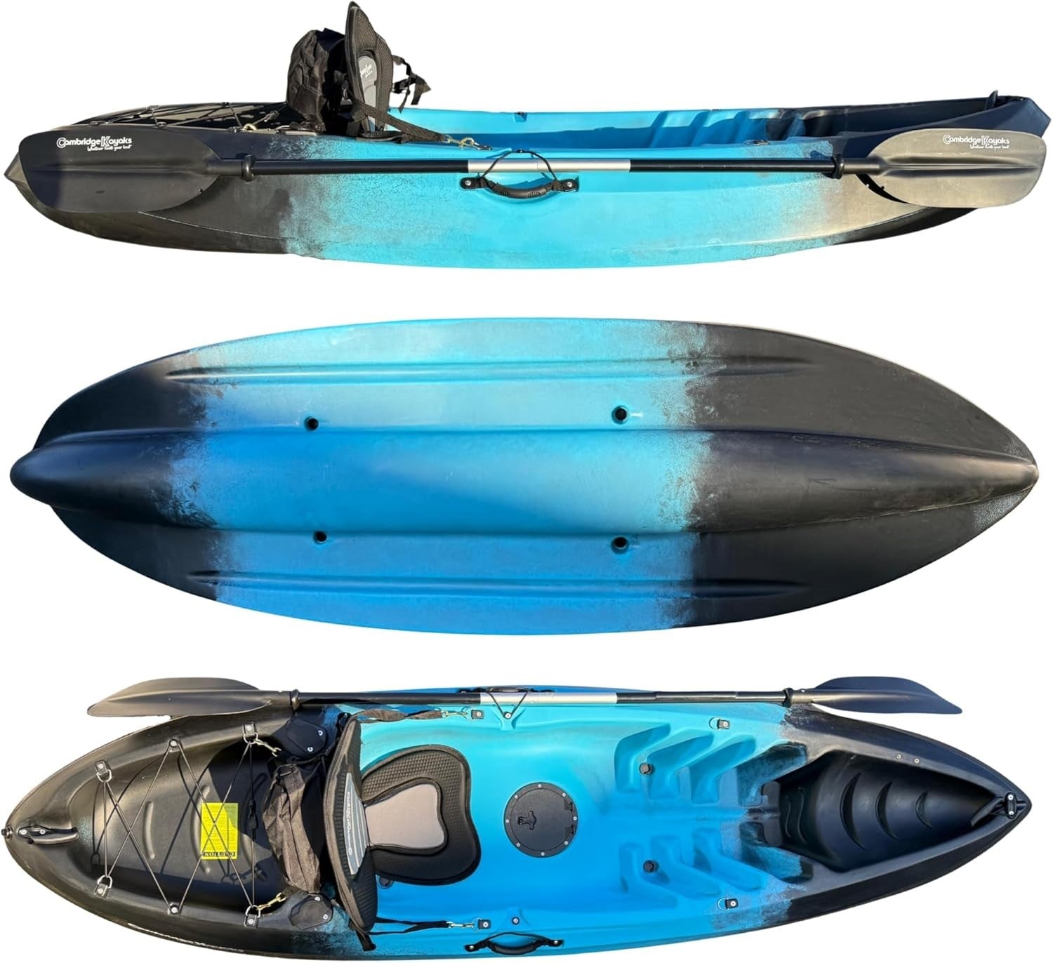 Single Sit On Top Kayak Fishing Storage Hatch Adjustable Seat