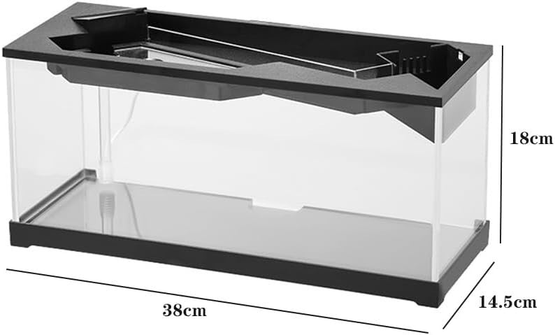 11.6L Desktop Acrylic Fish Tank with Pump, Light & Ecological Filter