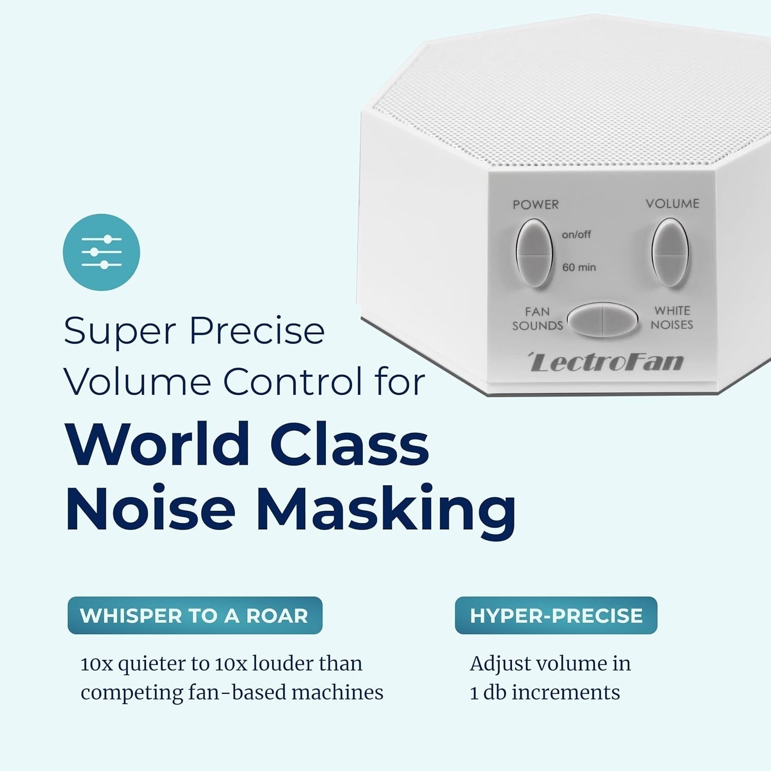 White Noise Machine & Fan Sounds for Sleep, Travel, and Sound Masking