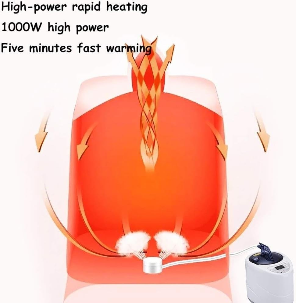 Portable Steam Sauna Personal Detox Relaxation 1-9 Gear Adjustable Lightweigt