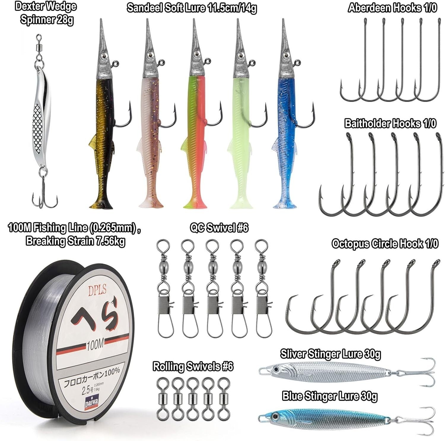 Saltwater Spinning Rod & Reel Combo – Telescopic Travel Fishing Kit