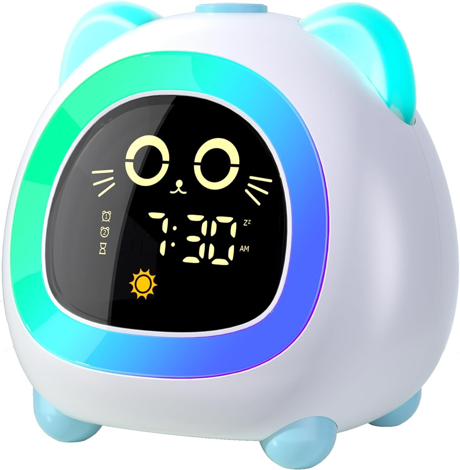 Kids OK to Wake Alarm Clock Night Light Sleep Training Dual Alarm