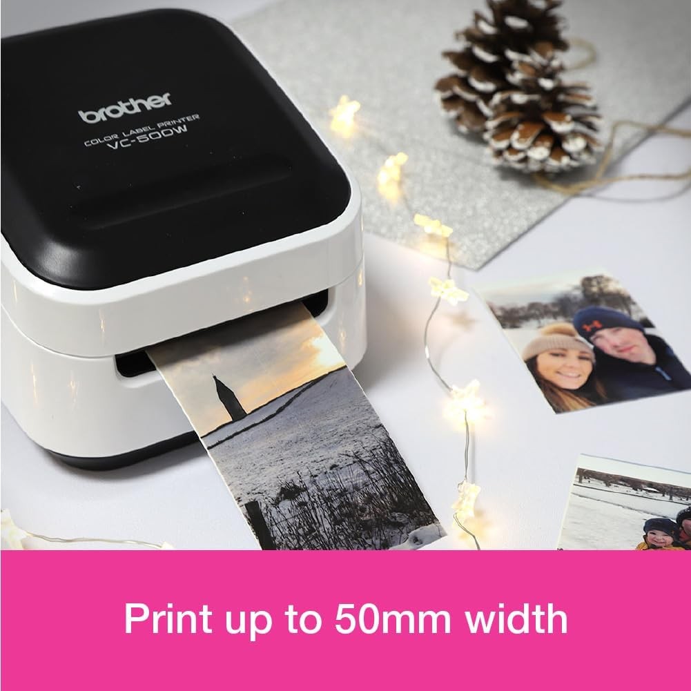 Inkless Colour Label Printer Wireless Thermal Sticker Maker Desktop Craft