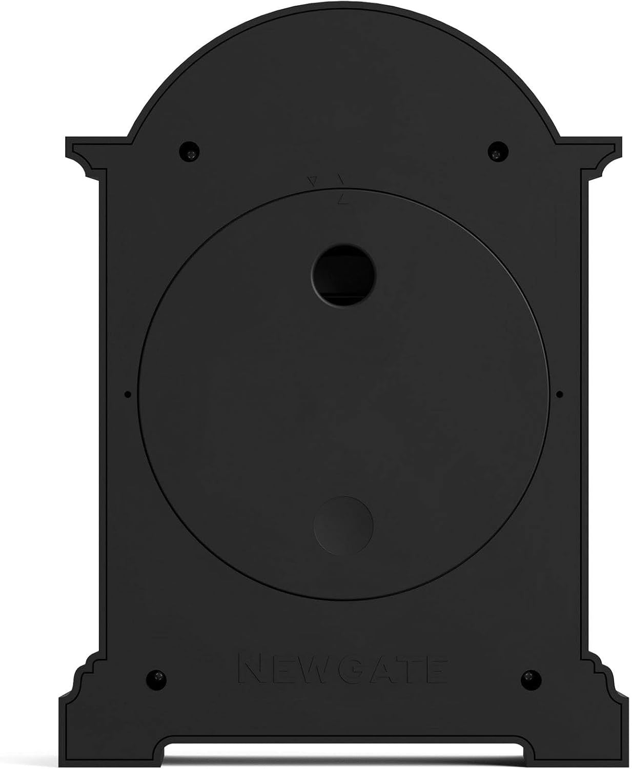 Mantel Clock Classic Arch Roman Numerals Silent Desk Shelf Black