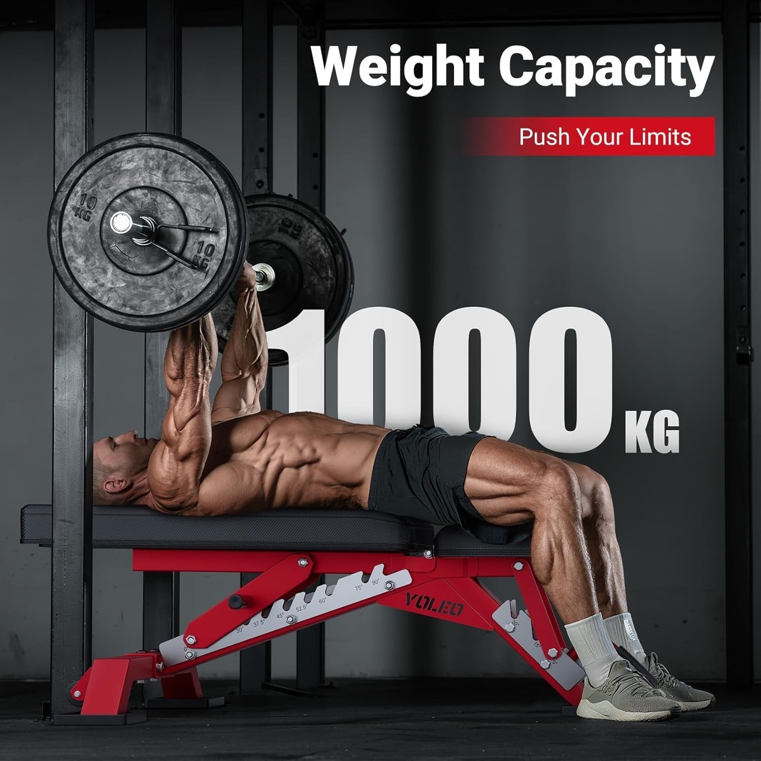 Commercial Grade Adjustable Bench 1000kg Heavy Duty Incline Press