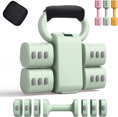 2-in-1 Adjustable Dumbbells for Women 4 Levels Non-Slip Home Gym