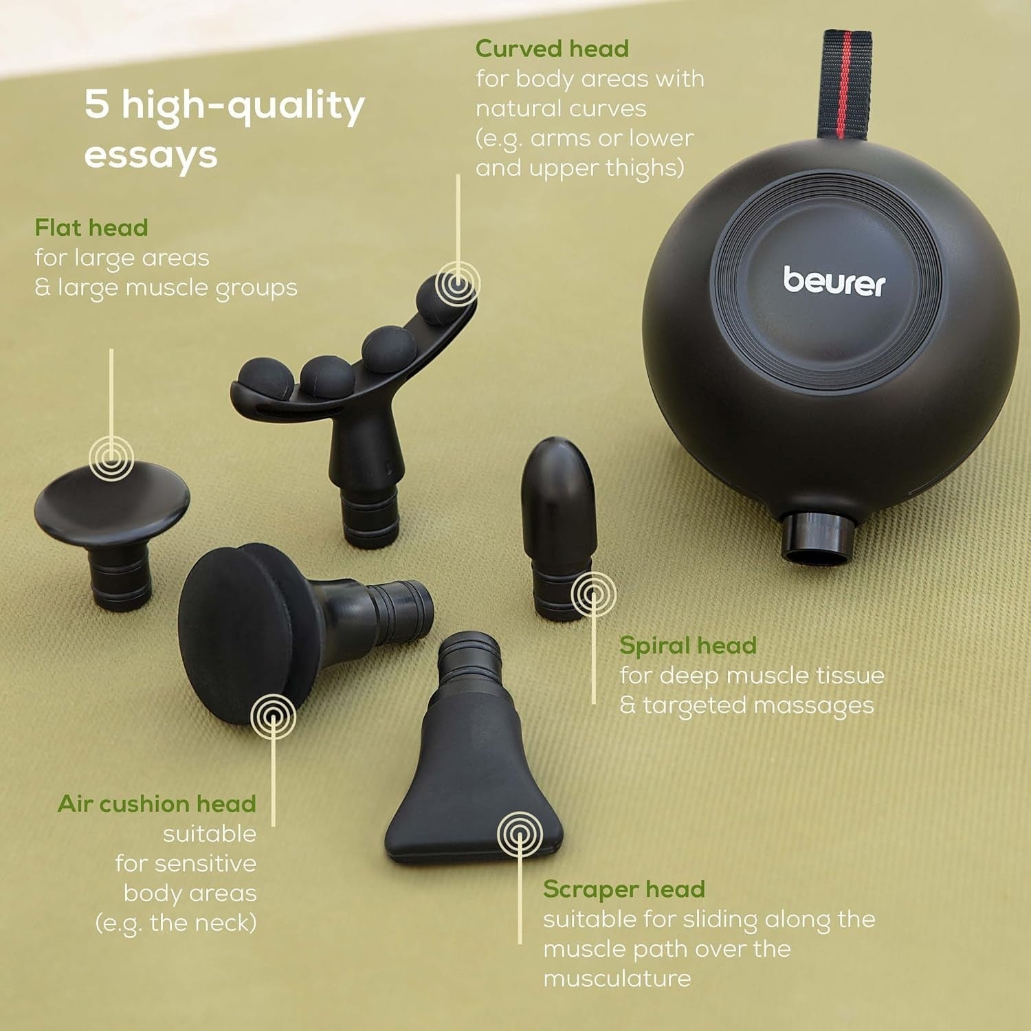 Compact Trigger Point Massage Gun with Pressure Sensor Quiet Deep Muscle Relief