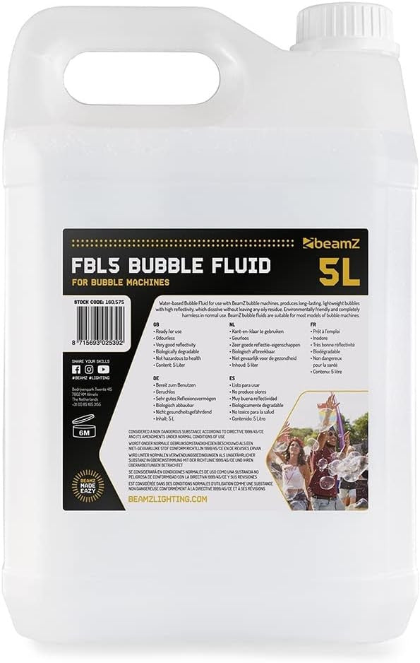 Professional Bubble Machine 2.5L DJ Event Remote Wheels