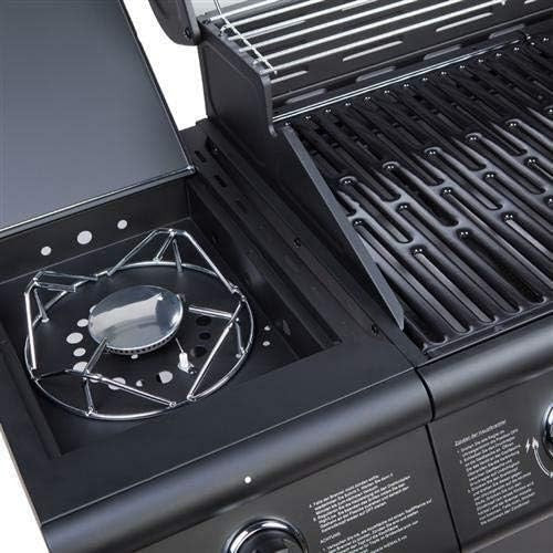 7 Burner Gas BBQ Grill with Side Burner, Warming Rack, Weatherproof Cover