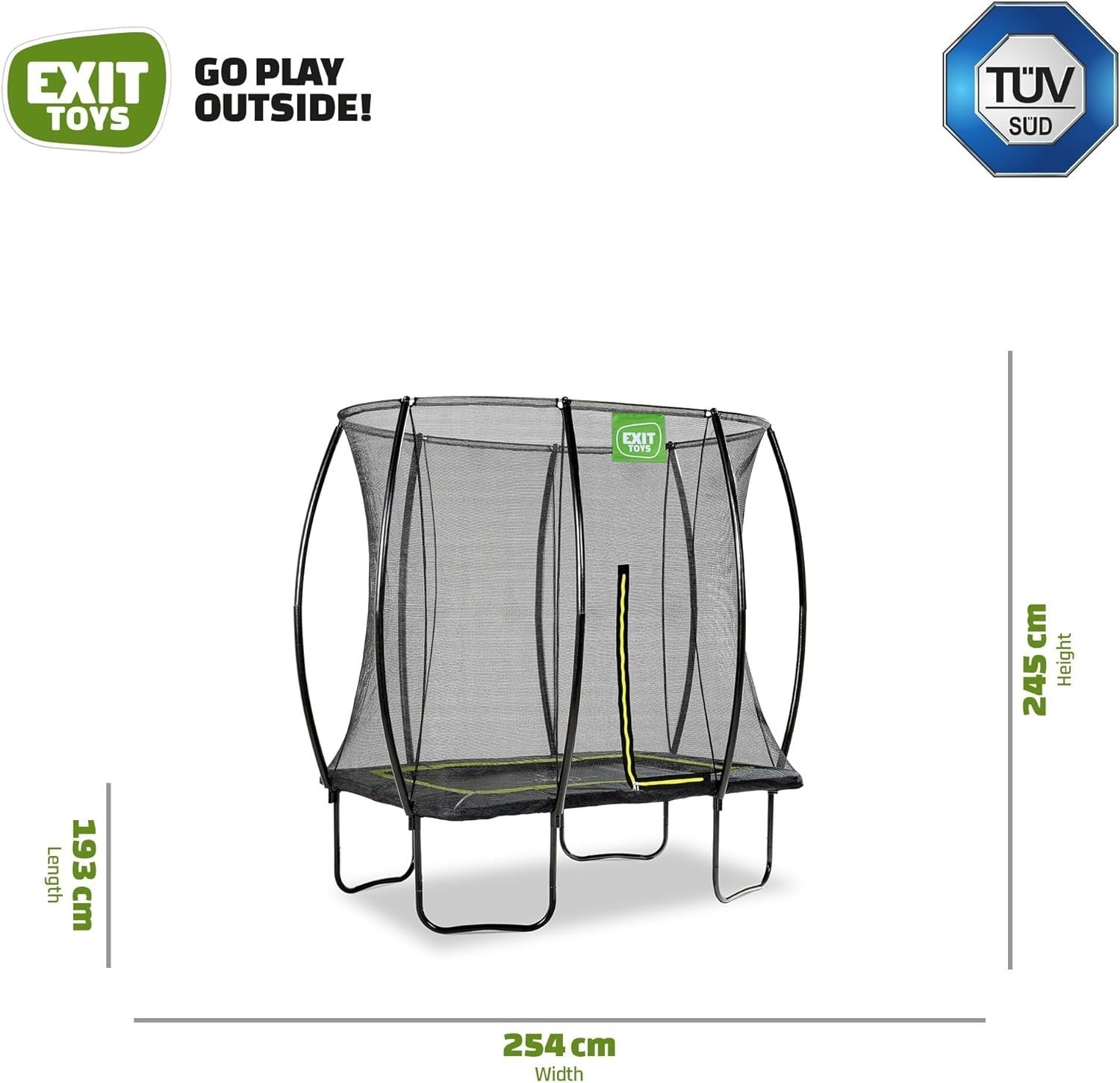 5x7ft Rectangular Trampoline Safety Net Outdoor Kids Youth