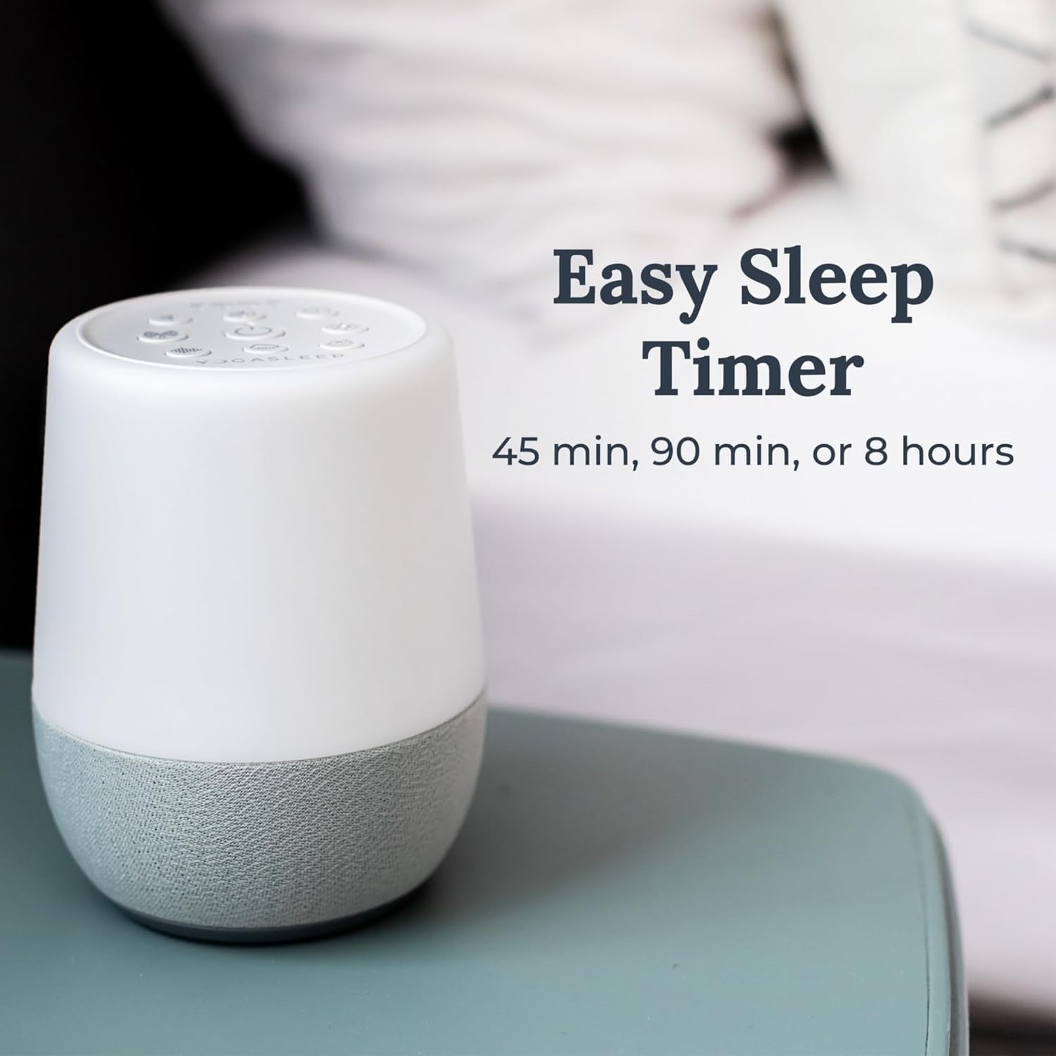 White Noise Machine with Night Light & Bluetooth Speaker – Sleep Therapy