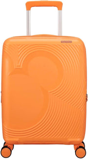 Cabin Hard Shell Suitcase Expandable 55cm TSA Lock Spinner Orange
