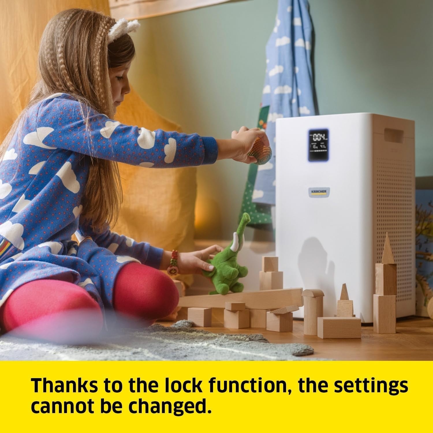 HEPA Air Purifier 320m³/h Auto Night Mode Large Room 30m²