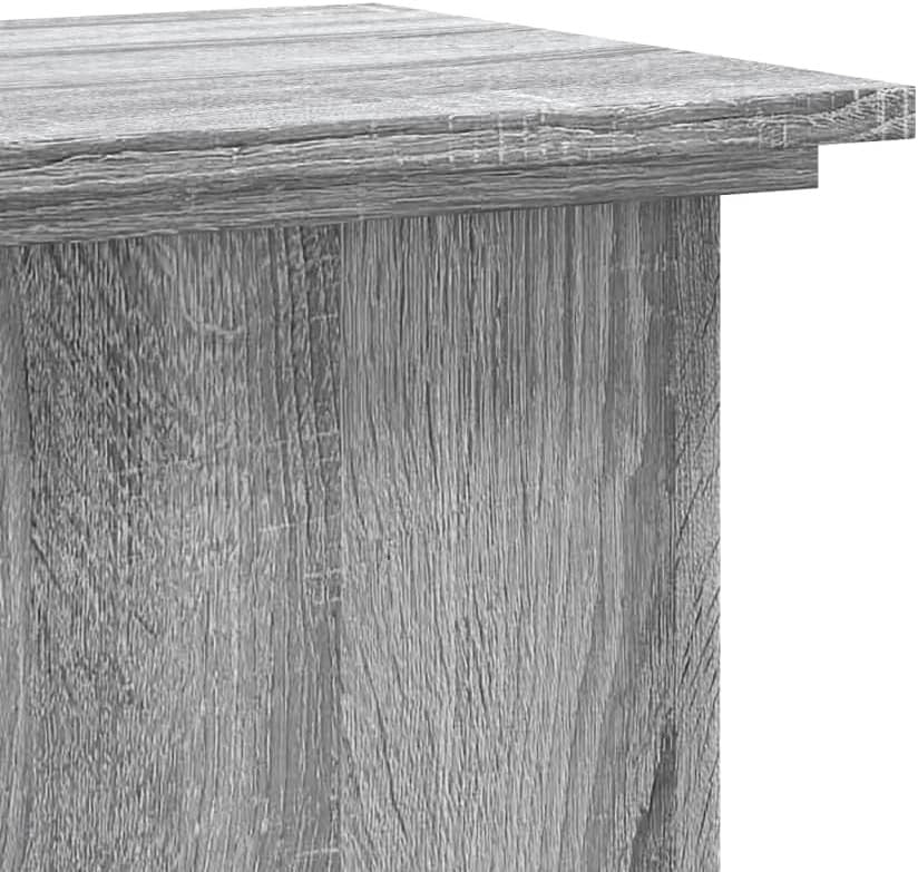 Grey Wood Plant Stand 60cm Tall Display Pedestal Table Indoor Home Decor Modern