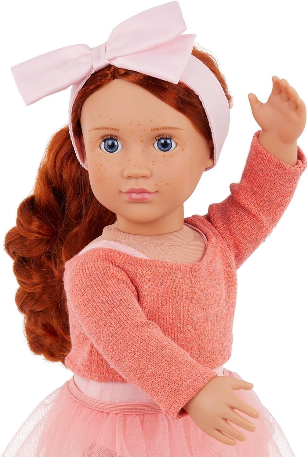 18in Ballerina Doll Blue Eyes Red Hair Ballet Outfit Toy