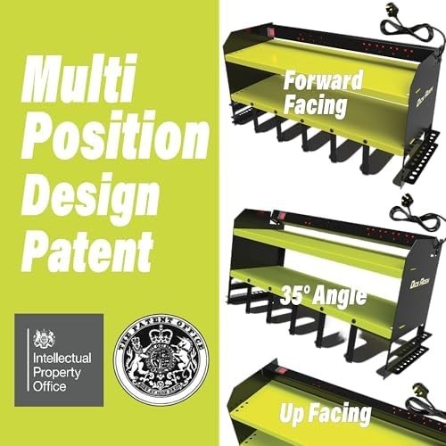 Wall-Mount Power Tool Organizer Rack with 6-Slot Charging Station Garage