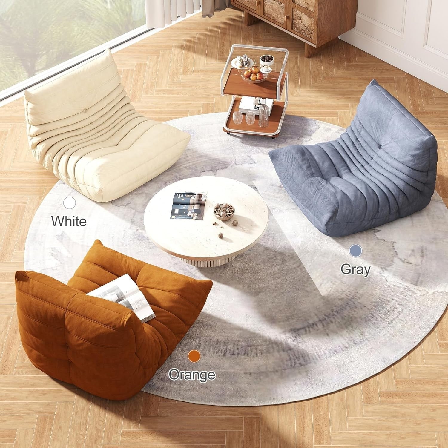 Luxury Waterproof Adult Bean Bag Chair for Living Room, Gaming & Reading