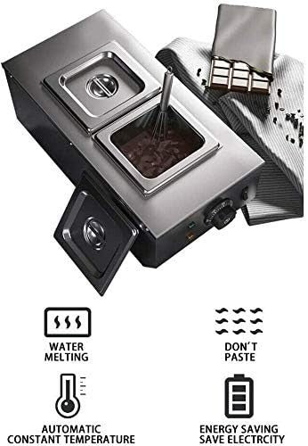 6L Chocolate Tempering Machine 2 Tank Electric Melting Pot 600W