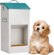 6KG Outdoor Automatic Dog Feeder Galvanized Gravity Pet Food Dispenser
