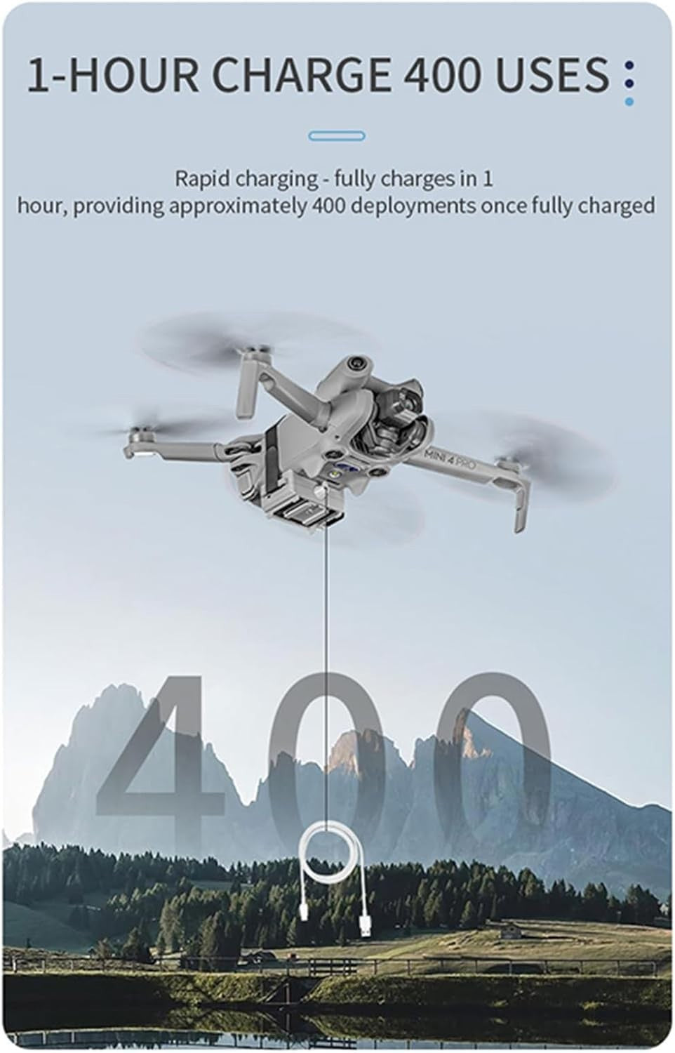Drone Airdrop System for Mini 4 Pro Payload Release Geomagnetic Thrower 100g Loa
