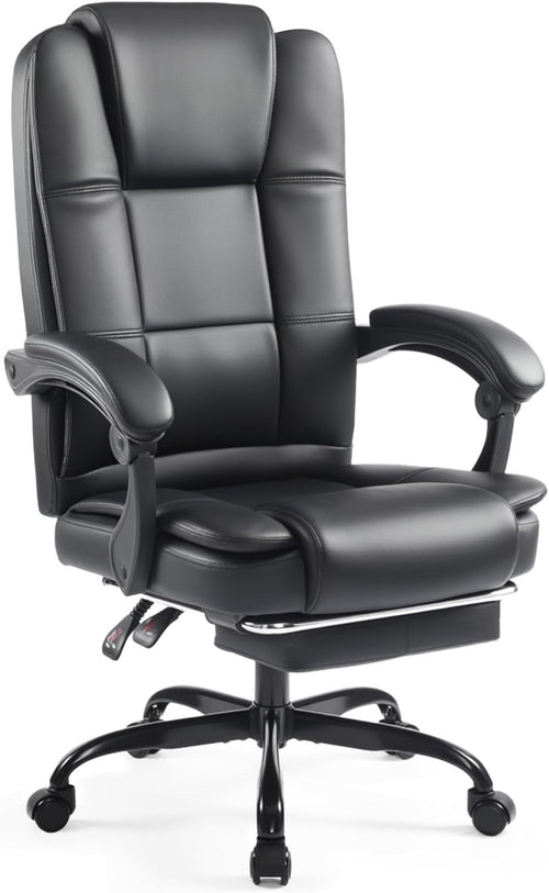 Executive Ergonomic Office Chair Tall Back Adjustable Height Leather Swivel 150K