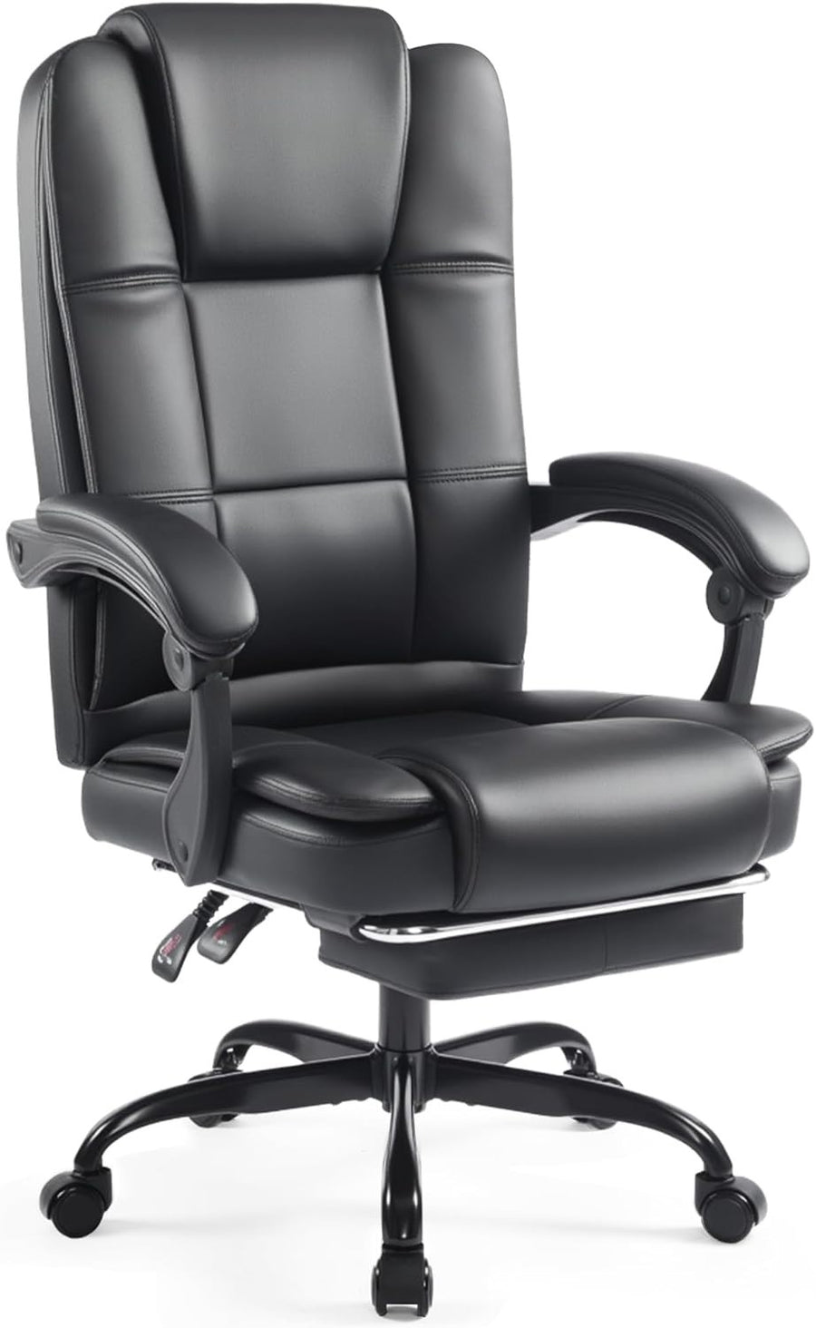 Executive Ergonomic Office Chair Tall Back Adjustable Height Leather Swivel 150K
