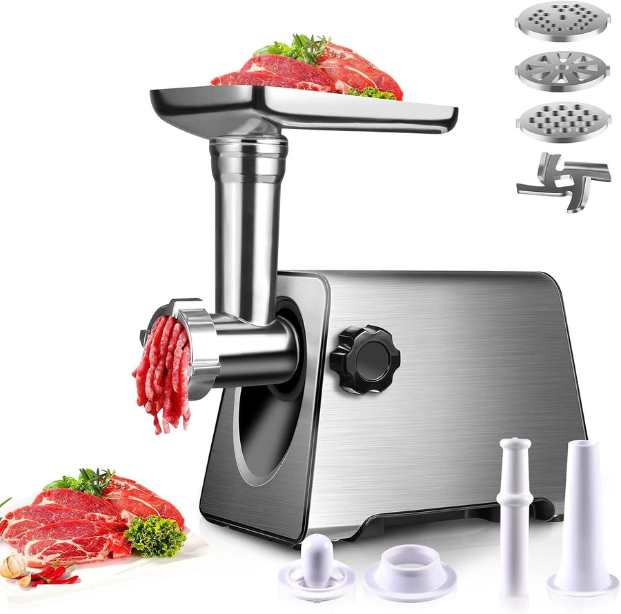 2800W Electric Meat Grinder Sausage Maker Mincer 3 Grinding Plates