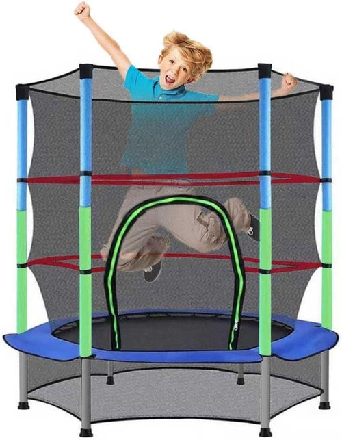 5FT Kids Trampoline Toddler Enclosure Net Springless Indoor Outdoor
