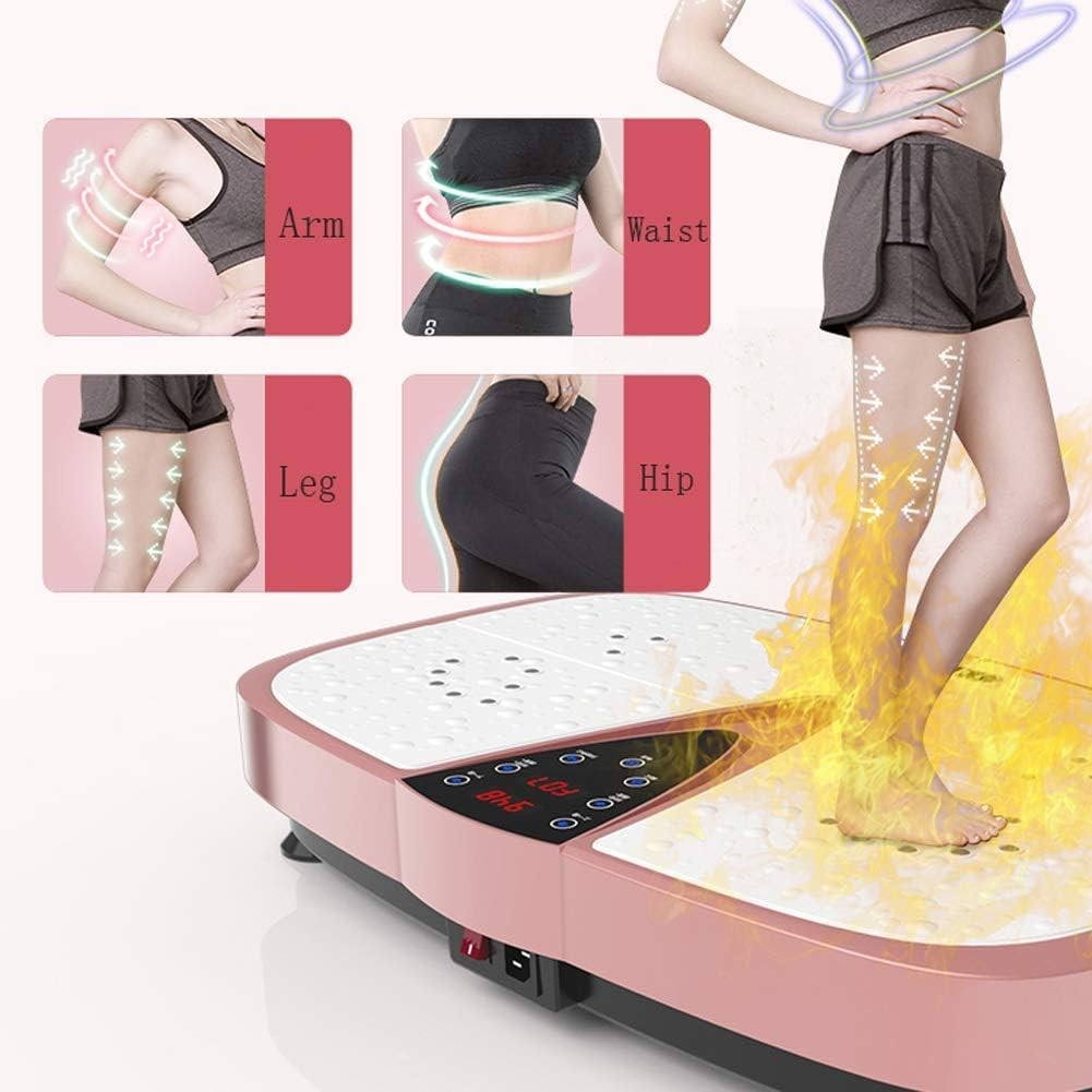 Ultra Slim Vibration Plate Trainer Touch LED Bluetooth Home Fitness