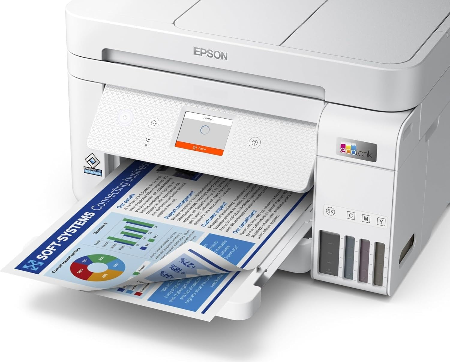 EcoTank ET-4856 A4 Multifunction Wi-Fi Ink Tank Printer with 3-Year Ink