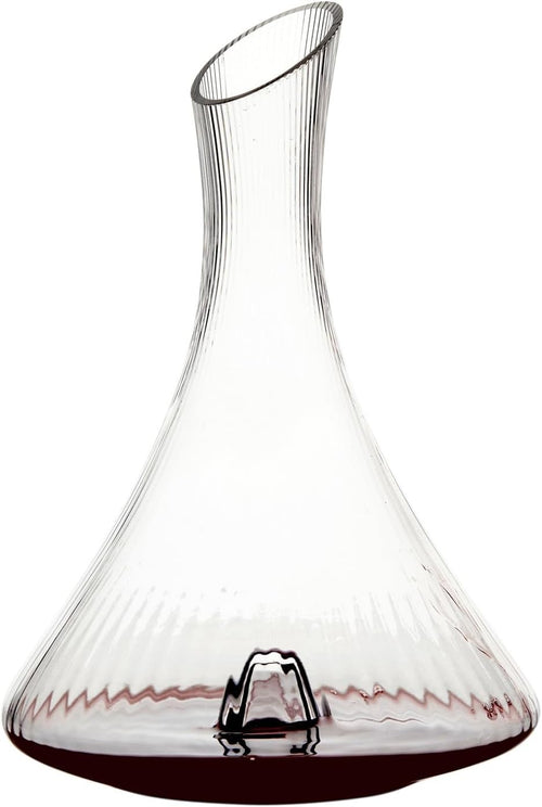 Handmade Wine Carafe Decanter 1.48L Mouth-Blown Crystal for Red & White Wine