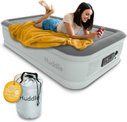 Luxury Single Inflatable Air Bed Built-In Pump Waterproof Guest Mattress