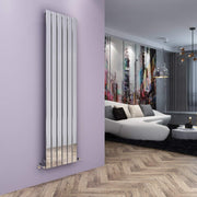 1800x452mm Vertical Designer Radiator Chrome Bathroom Wall Heater 3200BTU