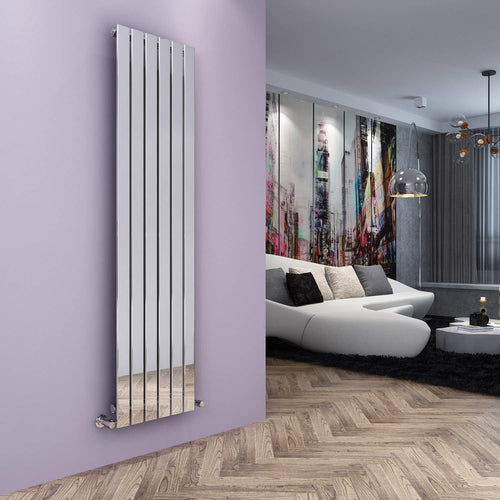 1800x452mm Vertical Designer Radiator Chrome Bathroom Wall Heater 3200BTU