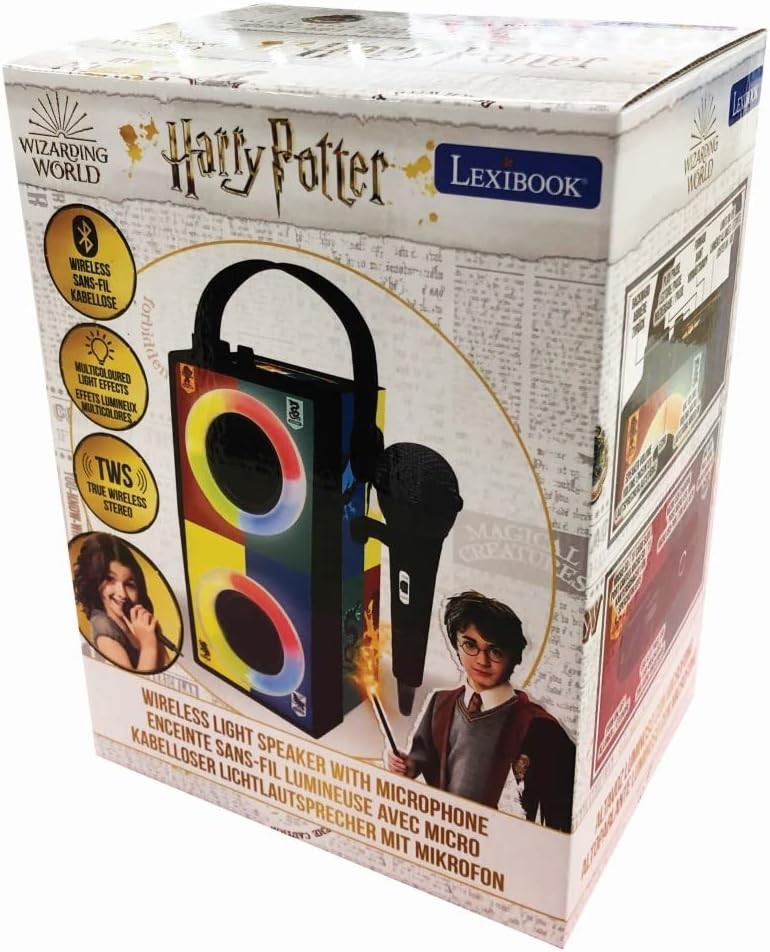 Harry Potter Bluetooth Karaoke Speaker with Microphone & Light Effects