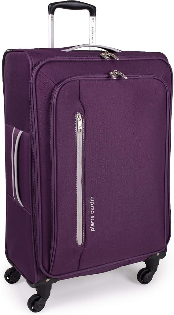 Lightweight Check In Soft Suitcase 4 Wheel Spinner 26 Inch Travel Case