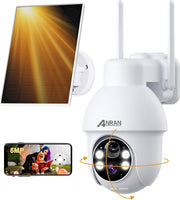 5MP Solar Security Camera Outdoor Wireless 360° View Alexa CCTV