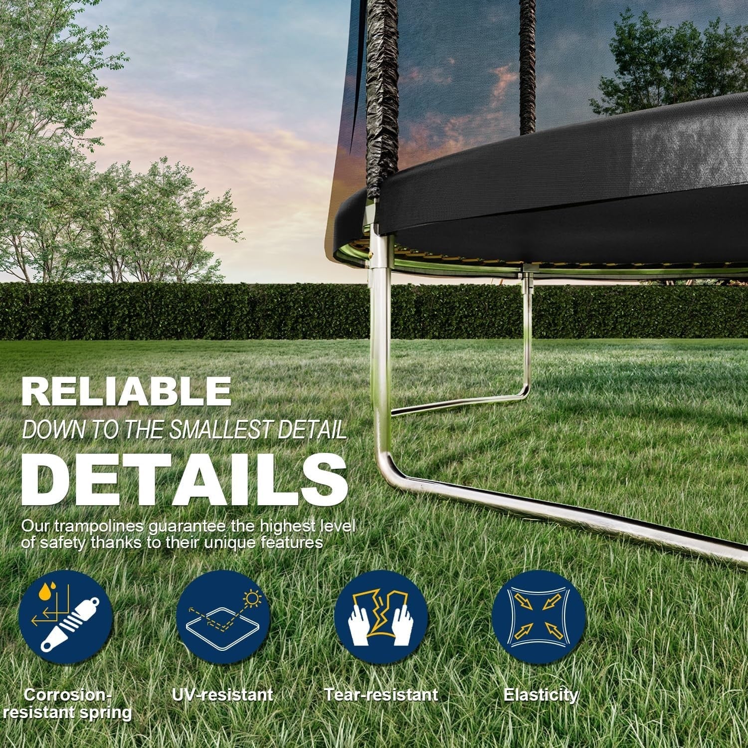 6ft Outdoor Garden Trampoline for Kids Round Jumping Trampoline