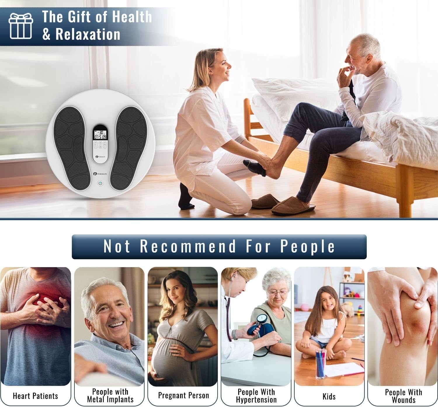 EMS TENS Foot & Body Massager – Swelling Relief & Circulation Booster