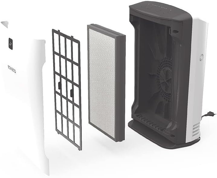 HEPA Air Purifier with Ionizer Auto Mode Carbon Filter Quiet Home
