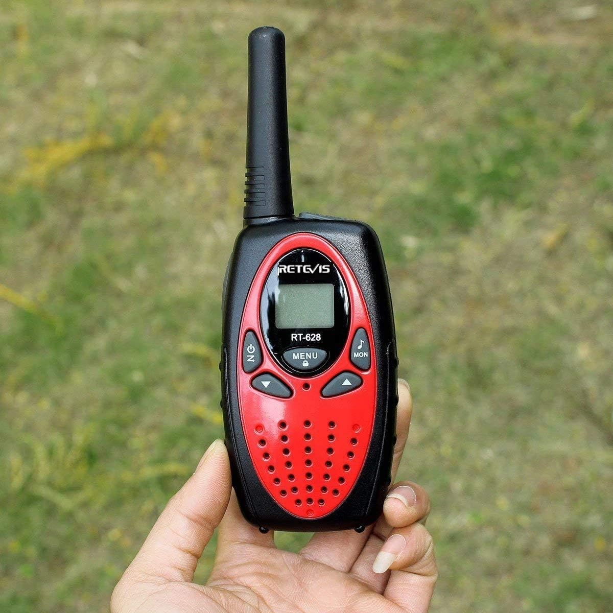 Kids Walkie Talkies Rechargeable 2 Pack VOX 8 Channel Gift Red