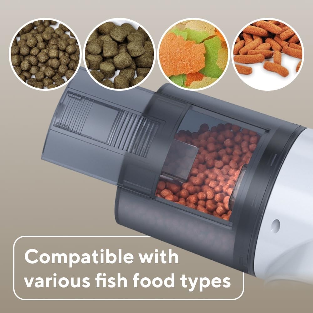 Automatic Fish Feeder Digital Timer Aquarium Food Dispenser 200ml Tank