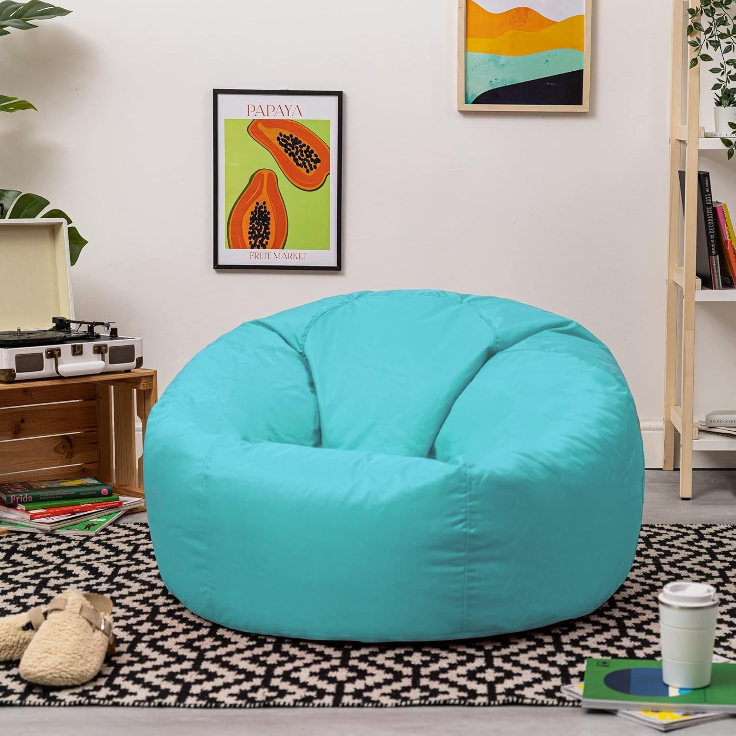 Outdoor Bean Bag Chair Waterproof XL Garden Seat Filled Adults Kids