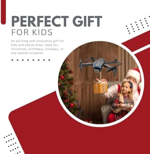 1080P HD Foldable Drone w/ Dual Camera 360° Flip Optical Flow (Black)