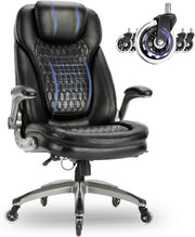 Ergonomic Office Chair Faux Leather Desk Chair High Back Padded Reclining Tilt